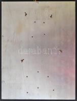 1974 Az FTC Klub alapításának 75. évfordulójára készített falra akasztható emléktábla babérkoszorúva...