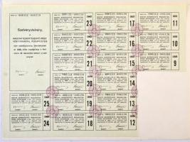 Budapest 1926. "Magyar Borértékesítő Részvénytársaság" tíz darab részvénye, egyben 100P-rő...