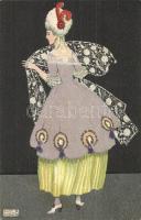 Baroque lady. B.K.W.I. 384-5. s: Mela Koehler