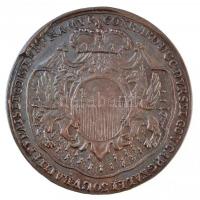 Osztrák Németalföld 1732. "Conrad d'Ursel gróf / Namur" Br emlékérem (8,72g/32mm) T:2...
