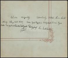 1934 A Széchényi főgimnázium tanári kara, hátoldalon a tanárok neveivel, Opál műterem Tabló fotó 22x...