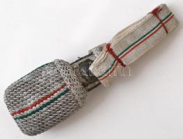 cca 1935 Ezüst - nemzeti színű kardbojt, használatlan