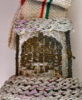 cca 1935 Ezüst - nemzeti színű kardbojt, használatlan