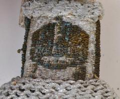 cca 1935 Ezüst - nemzeti színű kardbojt, használatlan