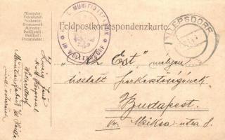 1914 Nur nicht drängen! Es kriegt jeder seine Hieb! /  Antant-ellenes gúnyos művészlap. Kronen Zeitu...