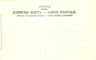 La bataille a Coumanovo / Battle of Kumanovo. First Balkan War military art postcard. Alexander I of...