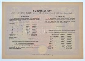 Budapest 1952. "Harmadik Békekölcsön" nyereménykölcsön 50Ft-ról, szárazpecséttel T:I- / Hu...