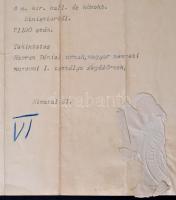 1908 Budapest, múzeumi őri kinevező okirat Havran Dániel múzeumi segédőr részére, Apponyi Albert (18...