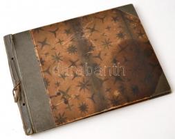 1922-1933 Cserkész fotóalbum sok fotóval,, köztük az 1933-as Jamboree-n készült felvételekkel, 153 d...