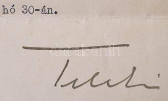 1939 Budapest, vízügyi mérnöki kinevezés Komlóssy László okleveles mérnök részére, Teleki Mihály (18...