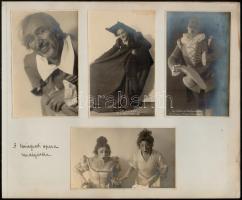 1928 A salzburgi játékokon résztvevő leningrádi operastúdió (vezető: Boris Assafjew) vendégjátékáról készült 7 db fotó egy albumlapra felragasztva, ebből 4 fotó a Salamanca barlangjáról, világhírű művészekkel: Tschesnokow, Borovszkij, stb., 3 db pedig a Bastien és Bastienne avantgárd előadásról + hozzá szöveges ismertetővel és belépőjeggyel