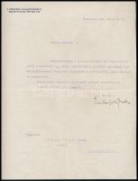 1923 Bp., Vitéz Bajcsy-Zsilinszky Endre (1886-1944) politikus, újságíró, mint derecskei nemzetgyűlési képviselő saját kezűleg aláírt levele