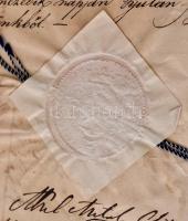 1840 Nemesség megerősítő okirat magyar és latin  nyelven a Békés vármegyei táblabíró Farkas Gábor fi...