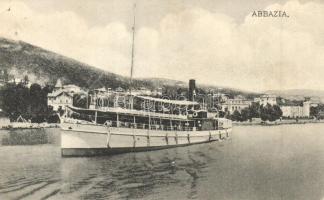 Abbazia, Salondampfer / tegneri személyszállító gőzhajó / sea passenger steamship (Rb)