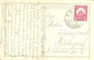 Boldog Karácsonyi Ünnepeket! Nyomtatta és kiadja Kner Izidor, Gyoma / Christmas greeting art postcar...