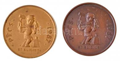 Török János (1932-) / Szabó Géza (1939) 1987. "Baranya megyei Éremgyűjtők / St. Eligius - Pécs&...