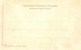 Napoli, Naples; Strada Roma gia Toledo / street view, horse-drawn tram, shops, market. Paul Trabert