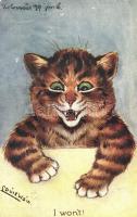 1907 I wont. / Cat art postcard. C.W. Faulkner & Co. No. 453 E. s: Louis Wain