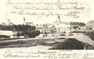 1904 Győr, Sétatér, Rábaszer, kiadja Nitamann József