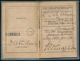 1952 Olti VIlmos (1914-2005) kommunista vérbíró katonakönyve