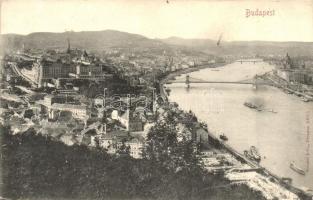 Budapest I. Látkép a Dunával, Tabán, királyi vár