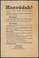 1944 Nyilaskeresztes Szálasi szórólap, kétoldalas, jó állapotban / Hungarian Arrow Cross Party flyer...