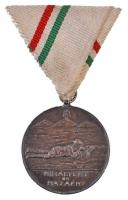 ~1910. Ifjúsági Lövőverseny / Királyért és hazáért Ag(?) sportérem szalagon (20-21g/36mm) T:2 ph., karc / Hungary ~1910. Ifjúsági Lövőverseny / Királyért és hazáért (Youth Shooting Competition / For the King and the Country) Ag(?) sport medal with ribbon (20-21g/36mm) C:XF edge error, scratched
