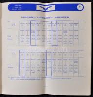 1960 Malév nyári menetrendfüzet, árakkal, időpontokkal