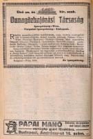 1914 Útmutató a magyar és közös közlekedési vállalatok hivatalos menetrendkönyve. Nyári menetrend. T...