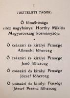 1940 Nemzeti Casino évkönyve. 1940. 113. évf. A Nemzeti Casino szabályai és tagjainak névsora. Bp.,1...