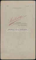 1904 Fedák Sári (1879-1955) fotója, saját kezű dedikációjával, keményhátú fotó Strelisky műterméből,...