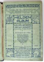 1909 Stollwerck csokoládépapír gyűjtőkártya gyűjtemény. Teljes albumban. Kissé megviselt félvászon k...