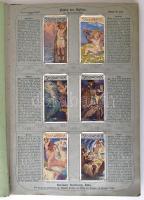 1909 Stollwerck csokoládépapír gyűjtőkártya gyűjtemény. Teljes albumban. Kissé megviselt félvászon k...