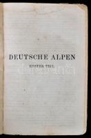 Meyers Reisebücher: Deutsche Alpen, Erster Teil.  Leipzig und Wien 1910. 384+64p. Aranyozott egészvá...