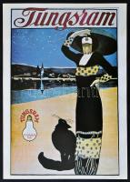 cca 1985 Századeleji magyar kereskedelmi plakátok gyűjteménye 33 db reprint kompletten