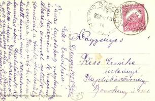 1928 Csenger, Szamos híd, strandfürdő a Szamos folyón. Árkossy Sándor kiadása