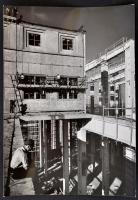 cca 1951 Hollenzer Béla (1910 k.-1970 k.): Az inotai hőerőmű építése, 35 db sajtófotó, hátulján pecs...