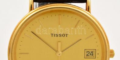 1982 Tissot Seastar svájci quartz férfi kvarz karóra, 14 K arany (Au) óra tokkal, másodperc mutatóva...