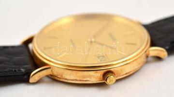 1982 Tissot Seastar svájci quartz férfi kvarz karóra, 14 K arany (Au) óra tokkal, másodperc mutatóva...