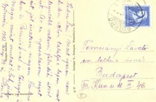 1932 Gyömrő, Református templom, Községháza, Hangya fogyasztási szövetkezet üzlete és saját kiadása