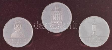 Fülöp Zoltán (1951-) 1994. "Magyar Szentek I - Szent László" jelzett Ag emlékérem (32,4g/0...