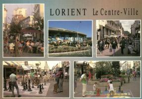 11 db modern külföldi sakk tematikájú városképes lap / 11 modern European town-view postcards, chess