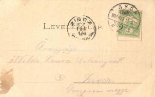 1902 Győr, Vagongyár. Mandausz János kiadása  (EK)