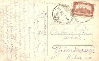 1923 Hajdúdorog, szövetkezeti üzlet és templom. photo