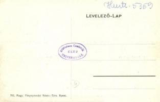 Kalocsa, Hermann és Modor cementárugyára, Hyraulikus prés, műkő osztály, belső munkásokkal