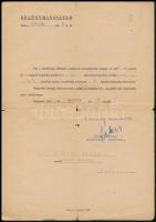 1945-1951 Lukács Tekla (1926-?) rendőrirodai alhadnagy kinevezési okmányai, köztük Nagy Imre belügym...