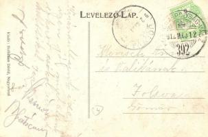 1912 Nagyoroszi, vasútállomás, Hermina henger mű-malom. Hoffmann Dávid kiadása