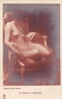G. Seignac - Espiegie / Erotic nude lady. Salons de Paris. 1301.
