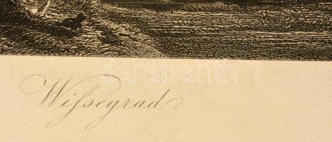 cca 1850 Visegrad - Wisegrad. R. Alt nyomán. Witthoeft rézmetszete. Nagyméretű. 27x18 cm Lapméret:47...