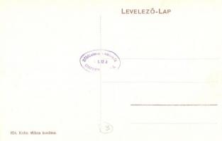 Sajószentpéter, Fő utca, Takarékpénztár, gyógyszertár. Kohn Miksa kiadása 804. Art Nouveau